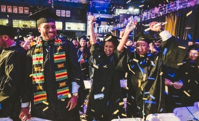 FIU graduates celebrate a commencement